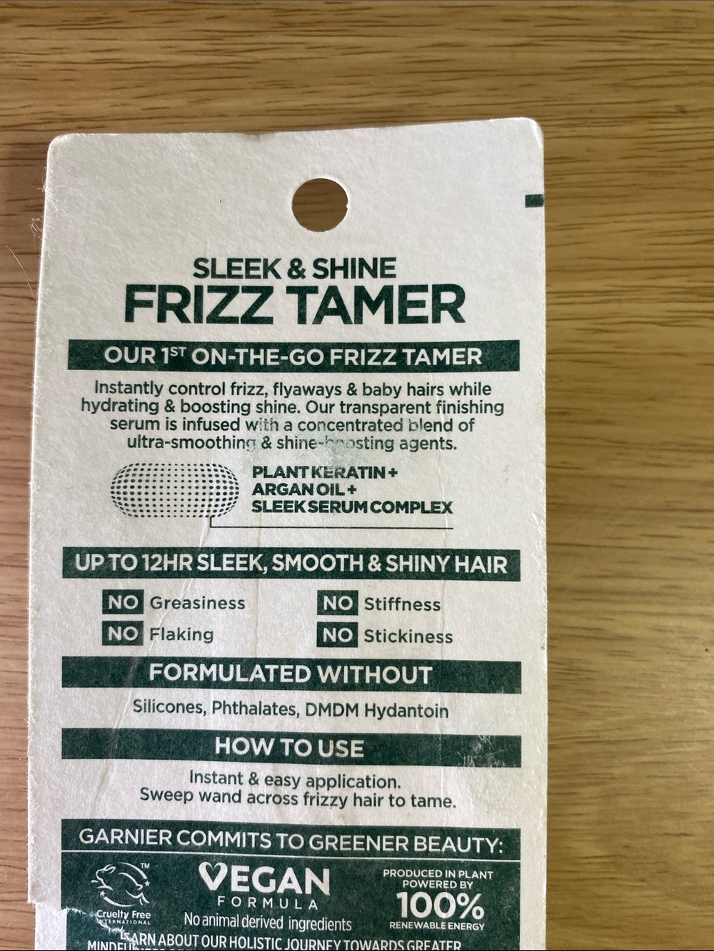 Garnier Fructis Sleek & Shine Frizz Tamer - Lime Green and Gold - Picture 4 of 4